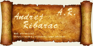 Andrej Ribarac vizit kartica